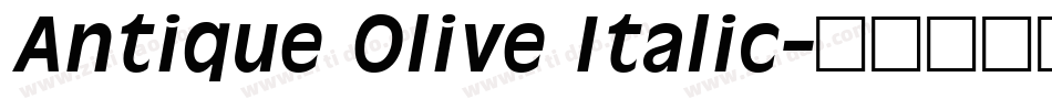 Antique Olive Italic字体转换